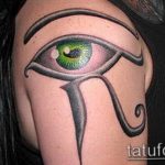 photo of eye tattoo Horus 22.01.2019 №350 - drawing tattoo god Horus Eye - tattoovalue.net