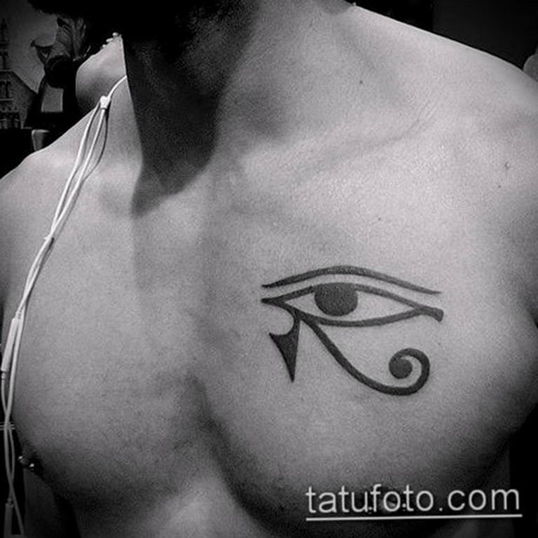 photo of eye tattoo Horus 22.01.2019 №352 - drawing tattoo god Horus Eye - tattoovalue.net