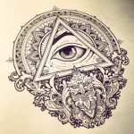 photo of eye tattoo Horus 22.01.2019 №361 - drawing tattoo god Horus Eye - tattoovalue.net