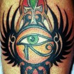 photo of eye tattoo Horus 22.01.2019 №364 - drawing tattoo god Horus Eye - tattoovalue.net