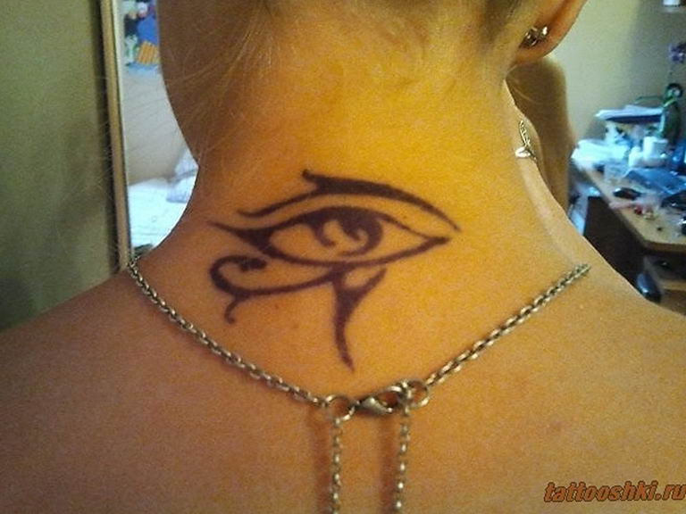 photo of eye tattoo Horus 22.01.2019 №365 - drawing tattoo god Horus Eye - tattoovalue.net