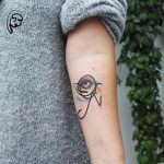 photo of eye tattoo Horus 22.01.2019 №367 - drawing tattoo god Horus Eye - tattoovalue.net