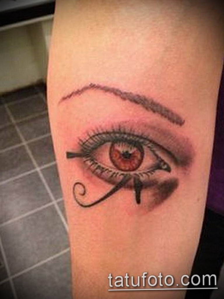 photo of eye tattoo Horus 22.01.2019 №369 - drawing tattoo god Horus Eye - tattoovalue.net