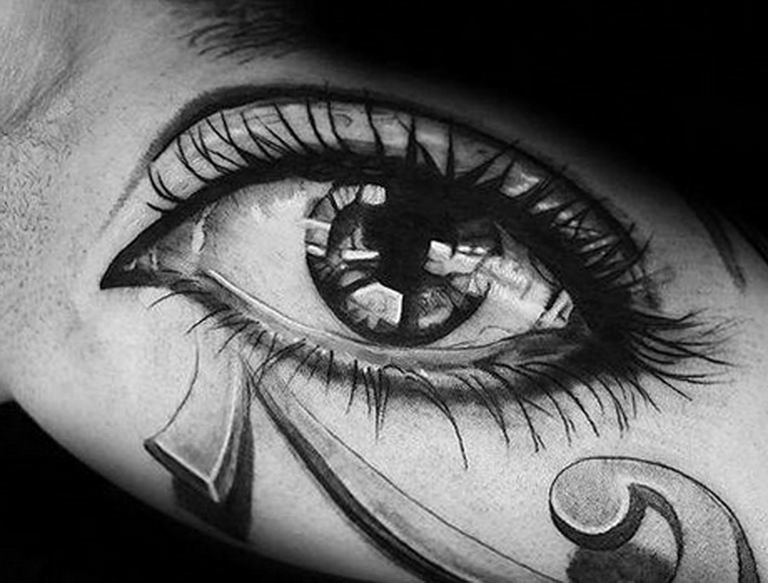 photo of eye tattoo Horus 22.01.2019 №393 - drawing tattoo god Horus Eye - tattoovalue.net