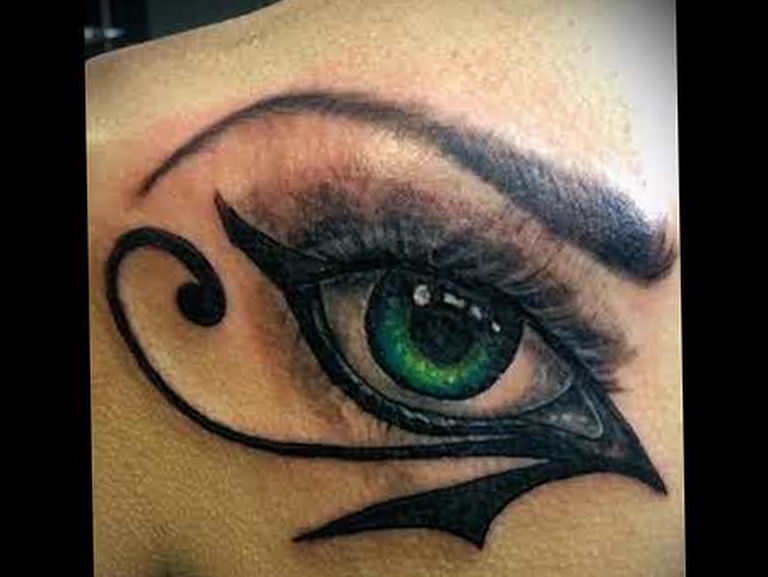 photo of eye tattoo Horus 22.01.2019 №394 - drawing tattoo god Horus Eye - tattoovalue.net