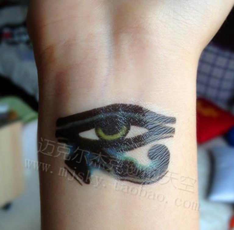 photo of eye tattoo Horus 22.01.2019 №395 - drawing tattoo god Horus Eye - tattoovalue.net