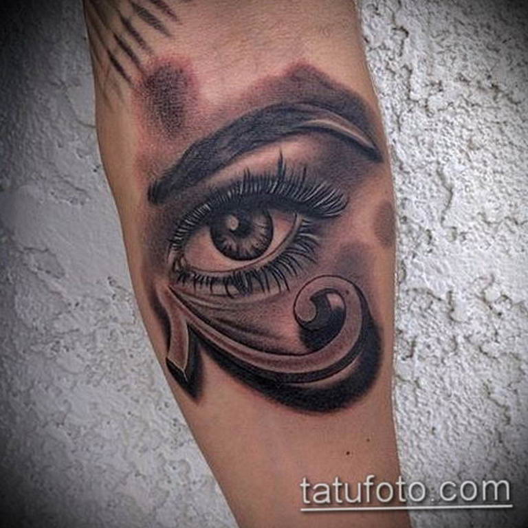 photo of eye tattoo Horus 22.01.2019 №398 - drawing tattoo god Horus Eye - tattoovalue.net