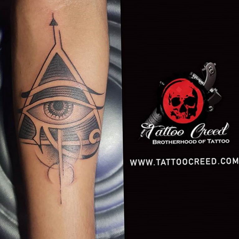 photo of eye tattoo Horus 22.01.2019 №400 - drawing tattoo god Horus Eye - tattoovalue.net