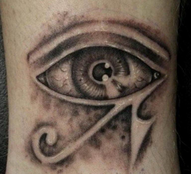 photo of eye tattoo Horus 22.01.2019 №405 - drawing tattoo god Horus Eye - tattoovalue.net