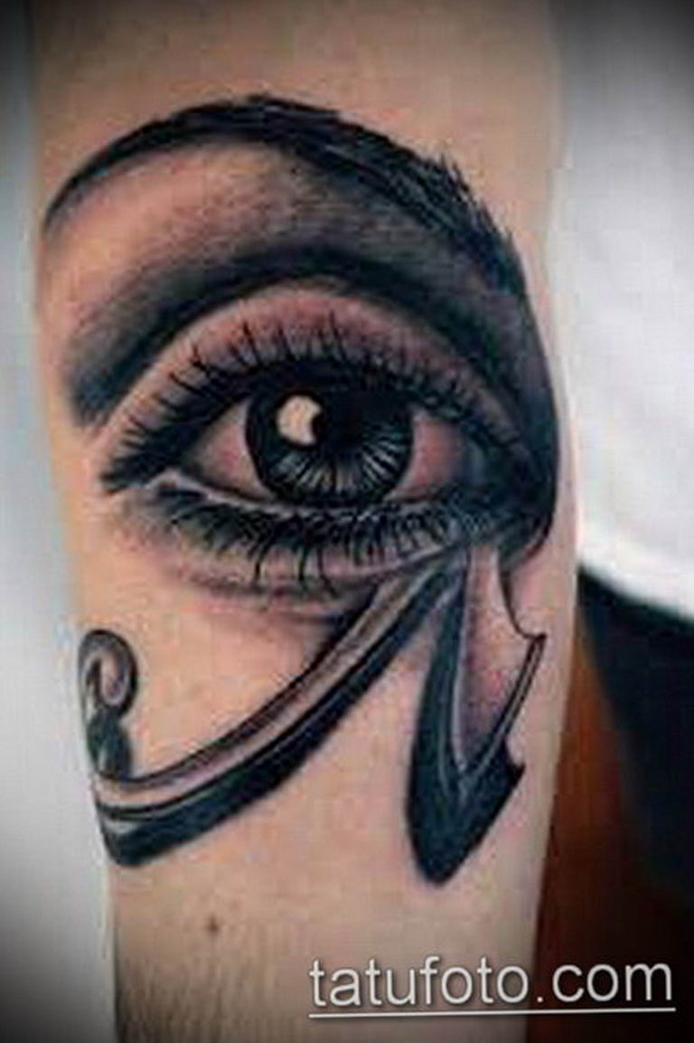 photo of eye tattoo Horus 22.01.2019 №432 - drawing tattoo god Horus Eye - tattoovalue.net