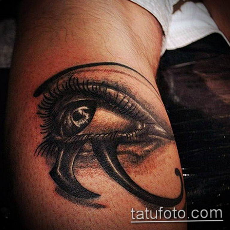 photo of eye tattoo Horus 22.01.2019 №433 - drawing tattoo god Horus Eye - tattoovalue.net