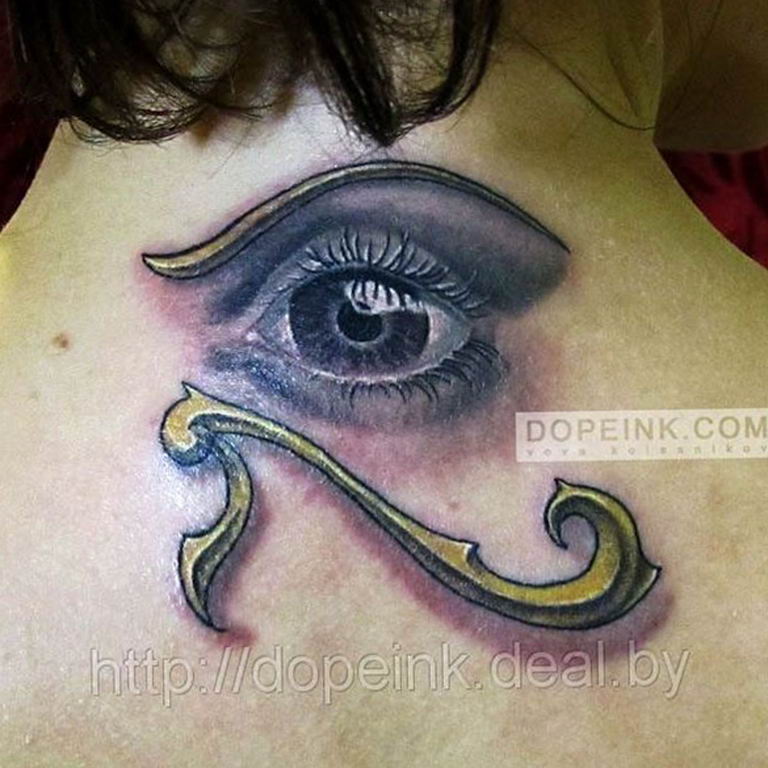 photo of eye tattoo Horus 22.01.2019 №436 - drawing tattoo god Horus Eye - tattoovalue.net