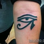photo of eye tattoo Horus 22.01.2019 №441 - drawing tattoo god Horus Eye - tattoovalue.net
