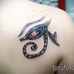 photo of eye tattoo Horus 22.01.2019 №467 - drawing tattoo god Horus Eye - tattoovalue.net