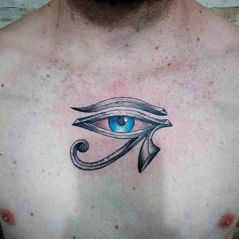 photo of eye tattoo Horus 22.01.2019 №471 - drawing tattoo god Horus Eye - tattoovalue.net