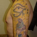 photo of eye tattoo Horus 22.01.2019 №477 - drawing tattoo god Horus Eye - tattoovalue.net