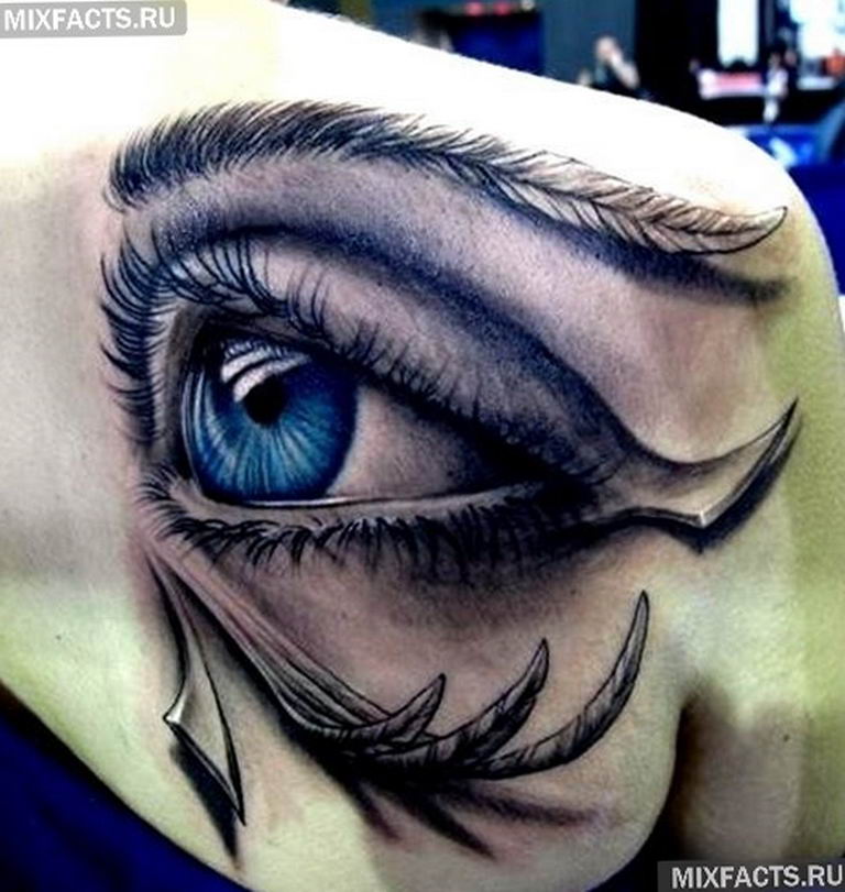 photo of eye tattoo Horus 22.01.2019 №485 - drawing tattoo god Horus Eye - tattoovalue.net