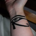 photo of eye tattoo Horus 22.01.2019 №497 - drawing tattoo god Horus Eye - tattoovalue.net