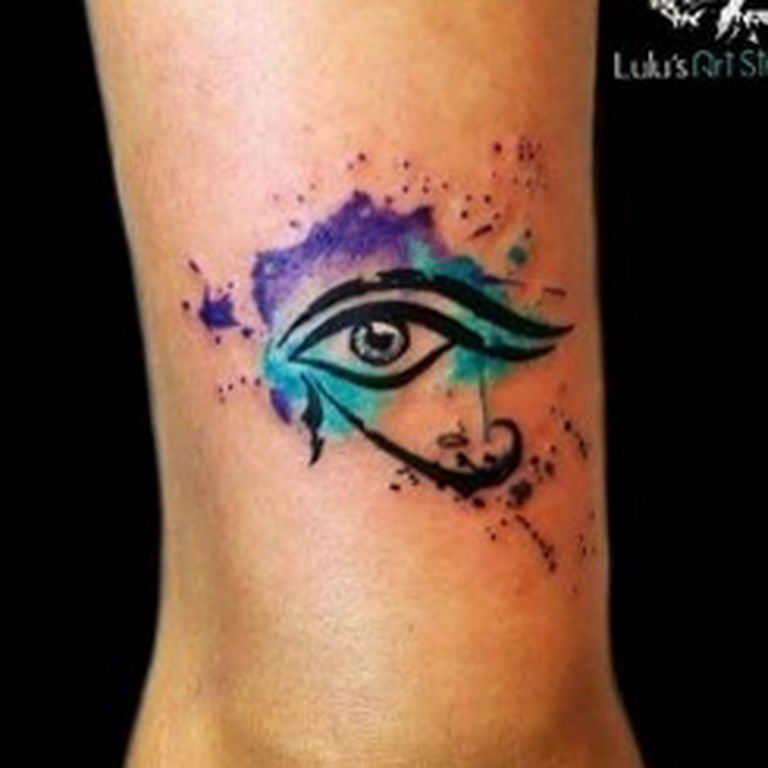 photo of eye tattoo Horus 22.01.2019 №499 - drawing tattoo god Horus Eye - tattoovalue.net