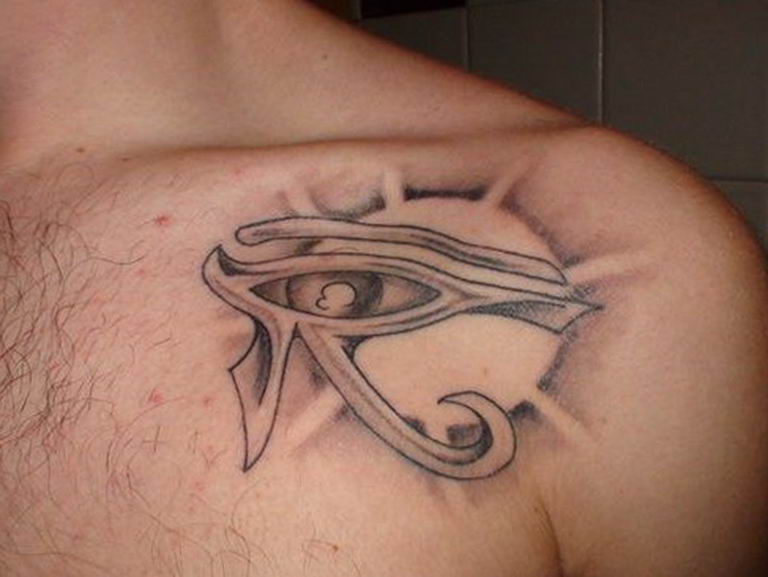 photo of eye tattoo Horus 22.01.2019 №509 - drawing tattoo god Horus Eye - tattoovalue.net