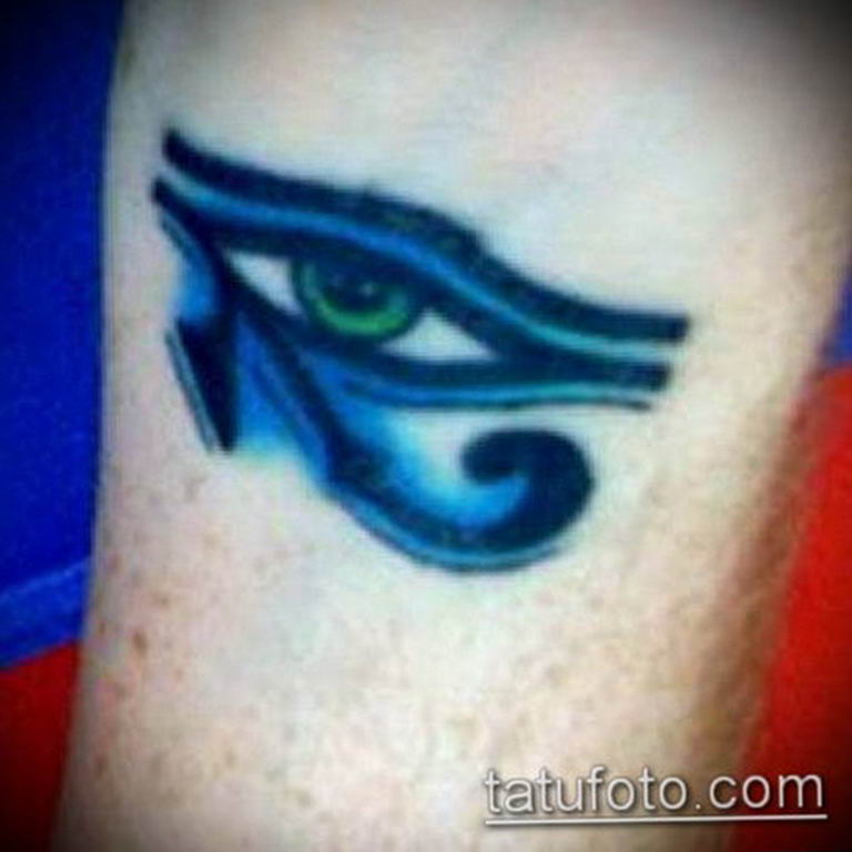 photo of eye tattoo Horus 22.01.2019 №514 - drawing tattoo god Horus Eye - tattoovalue.net