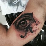 photo of eye tattoo Horus 22.01.2019 №515 - drawing tattoo god Horus Eye - tattoovalue.net