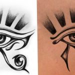 photo of eye tattoo Horus 22.01.2019 №517 - drawing tattoo god Horus Eye - tattoovalue.net