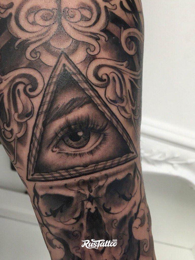 photo of eye tattoo Horus 22.01.2019 №531 - drawing tattoo god Horus Eye - tattoovalue.net