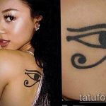 photo of eye tattoo Horus 22.01.2019 №532 - drawing tattoo god Horus Eye - tattoovalue.net