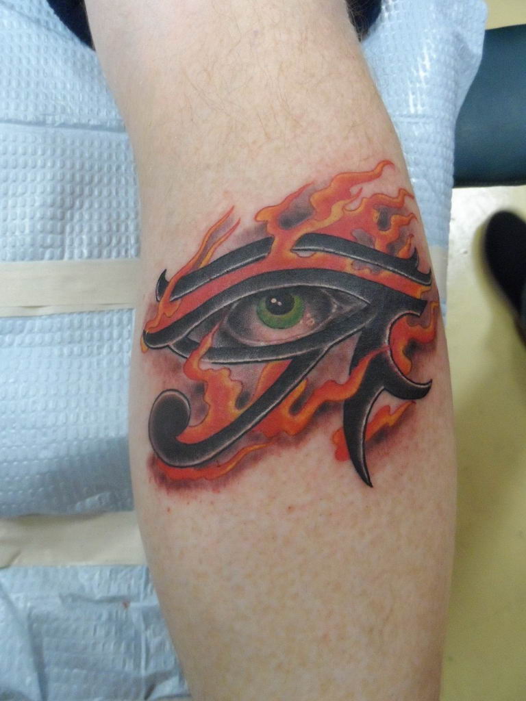 photo of eye tattoo Horus 22.01.2019 №533 - drawing tattoo god Horus Eye - tattoovalue.net