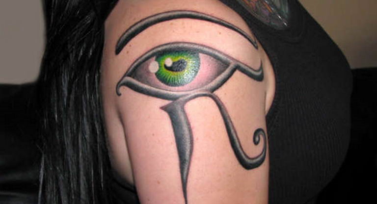 photo of eye tattoo Horus 22.01.2019 №543 - drawing tattoo god Horus Eye - tattoovalue.net