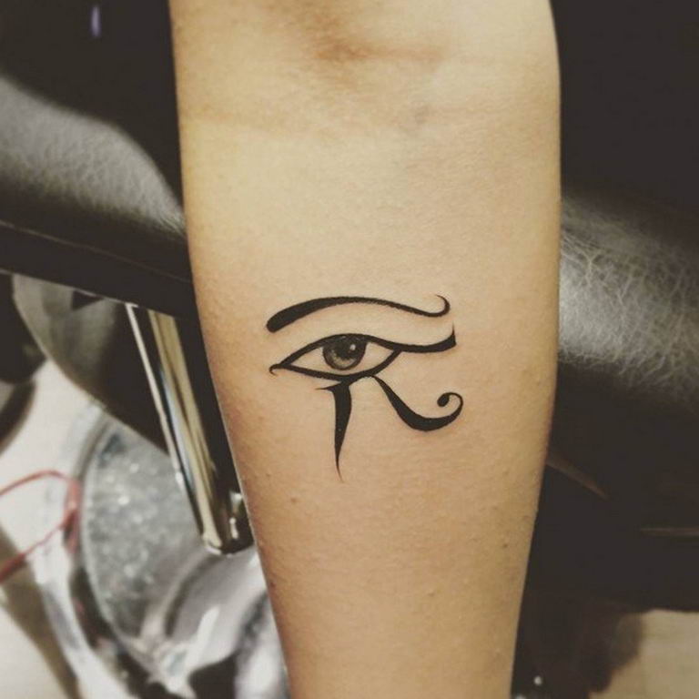 photo of eye tattoo Horus 22.01.2019 №546 - drawing tattoo god Horus Eye - tattoovalue.net