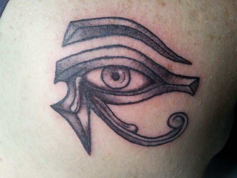 photo of eye tattoo Horus 22.01.2019 №547 - drawing tattoo god Horus Eye - tattoovalue.net