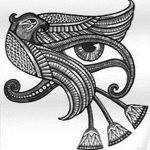 photo of eye tattoo Horus 22.01.2019 №555 - drawing tattoo god Horus Eye - tattoovalue.net