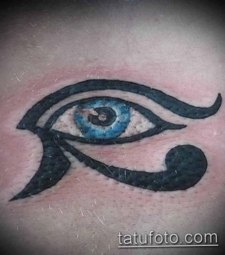 photo of eye tattoo Horus 22.01.2019 №572 - drawing tattoo god Horus Eye - tattoovalue.net