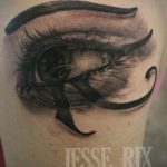 photo of eye tattoo Horus 22.01.2019 №574 - drawing tattoo god Horus Eye - tattoovalue.net