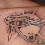 photo of eye tattoo Horus 22.01.2019 №578 - drawing tattoo god Horus Eye - tattoovalue.net