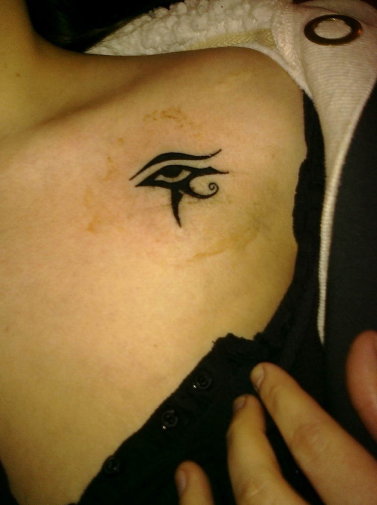 photo of eye tattoo Horus 22.01.2019 №585 - drawing tattoo god Horus Eye - tattoovalue.net