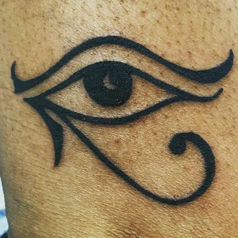 photo of eye tattoo Horus 22.01.2019 №612 - drawing tattoo god Horus Eye - tattoovalue.net