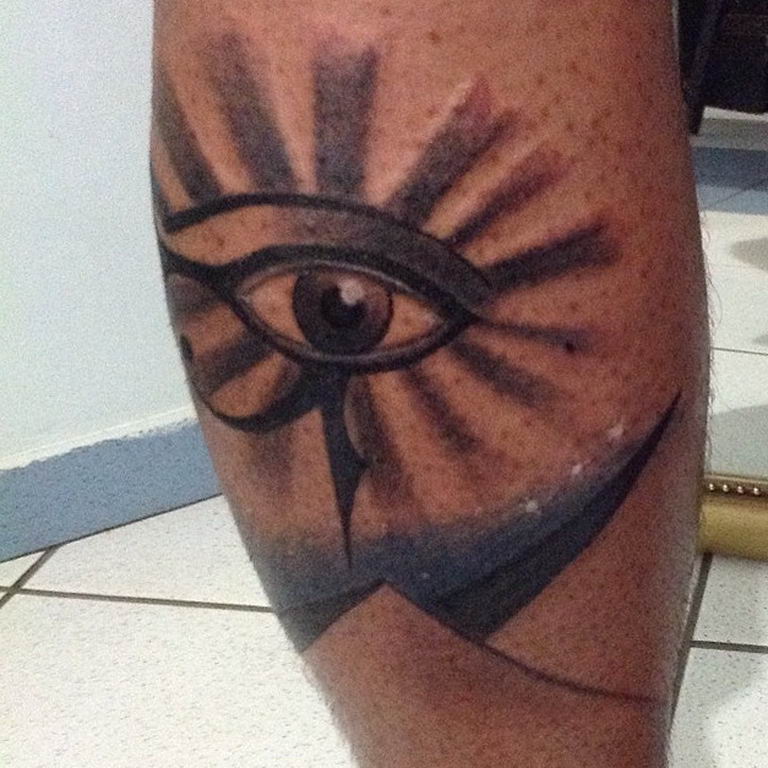 photo of eye tattoo Horus 22.01.2019 №615 - drawing tattoo god Horus Eye - tattoovalue.net
