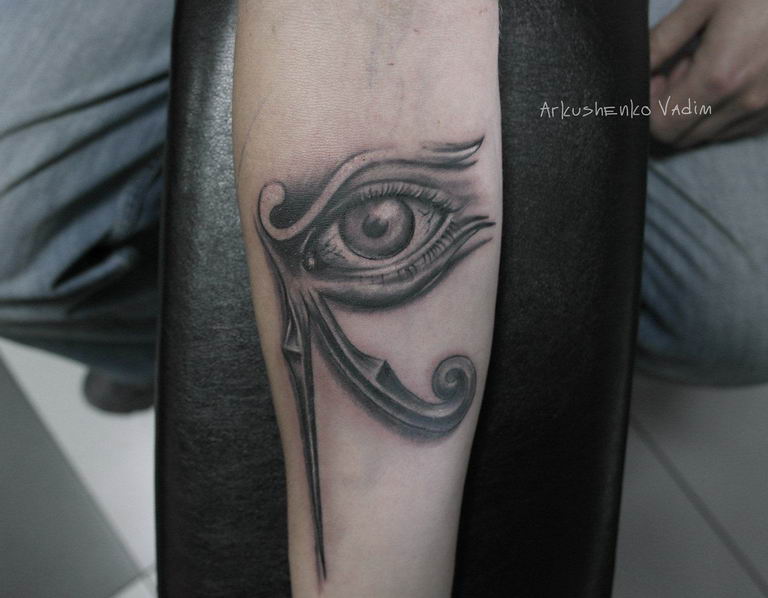 photo of eye tattoo Horus 22.01.2019 №633 - drawing tattoo god Horus Eye - tattoovalue.net