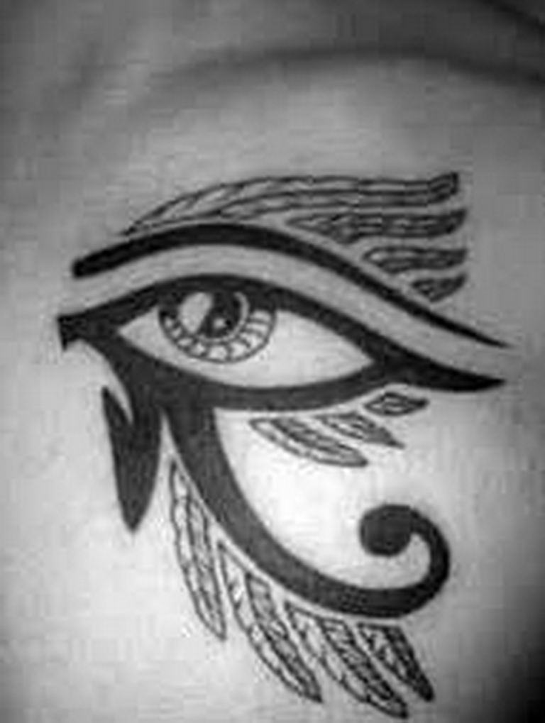 photo of eye tattoo Horus 22.01.2019 №635 - drawing tattoo god Horus Eye - tattoovalue.net