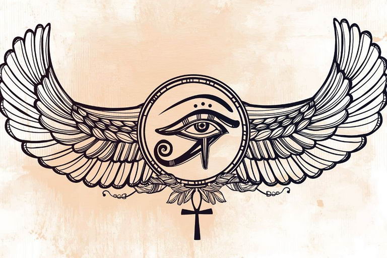 photo of eye tattoo Horus 22.01.2019 №640 - drawing tattoo god Horus Eye - tattoovalue.net