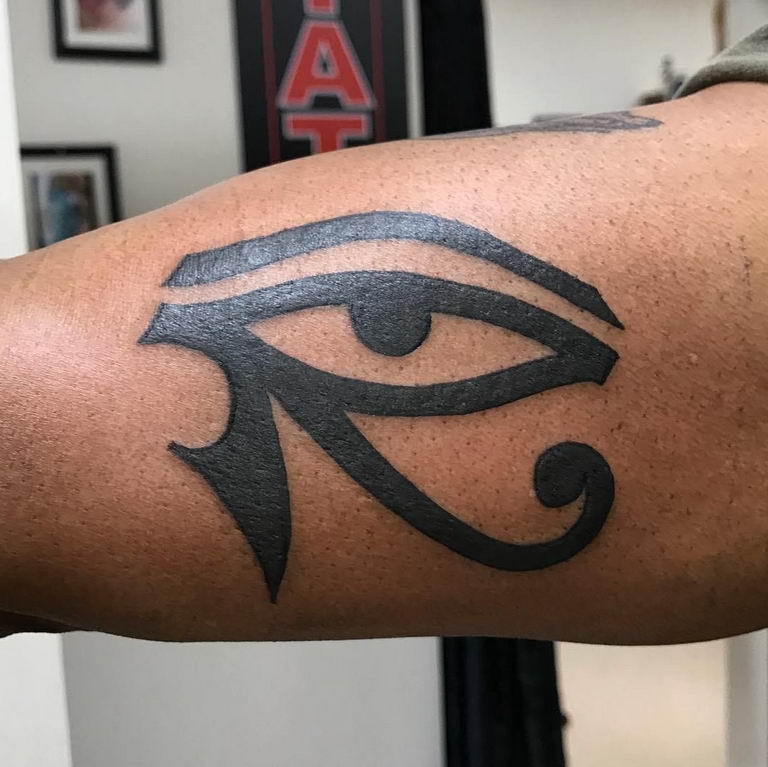photo of eye tattoo Horus 22.01.2019 №649 - drawing tattoo god Horus Eye - tattoovalue.net