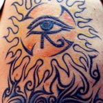 photo of eye tattoo Horus 22.01.2019 №652 - drawing tattoo god Horus Eye - tattoovalue.net