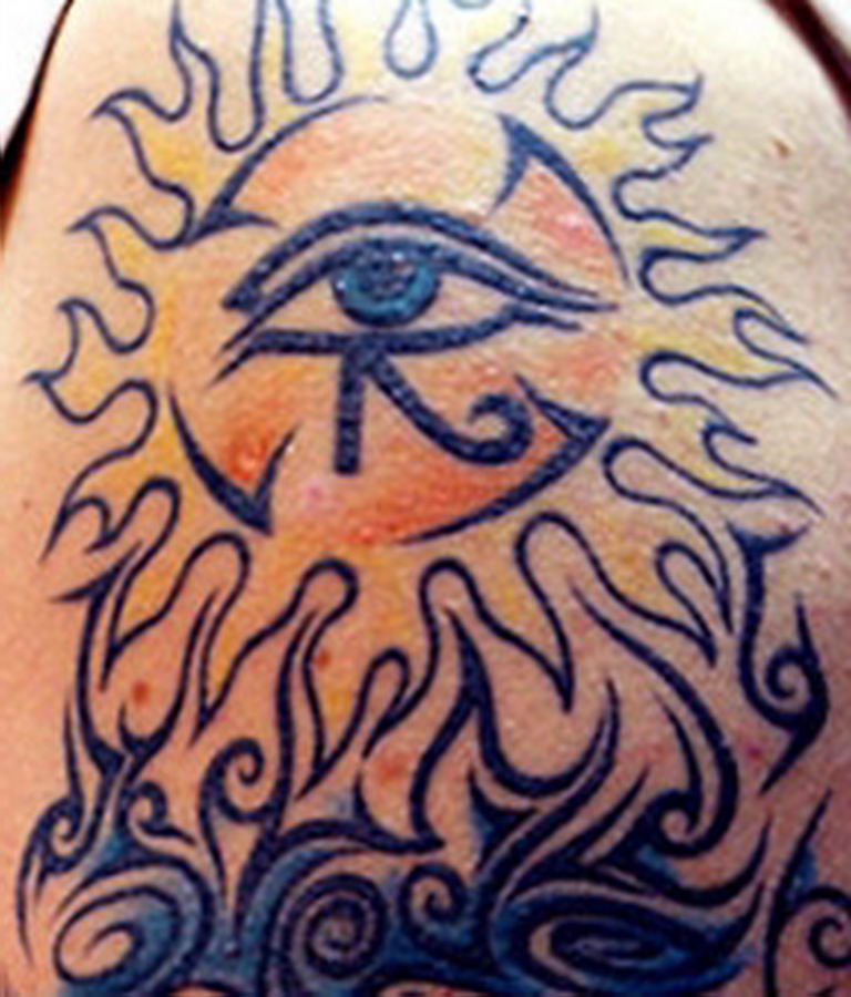 photo of eye tattoo Horus 22.01.2019 №652 - drawing tattoo god Horus Eye - tattoovalue.net