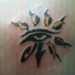 photo of eye tattoo Horus 22.01.2019 №653 - drawing tattoo god Horus Eye - tattoovalue.net