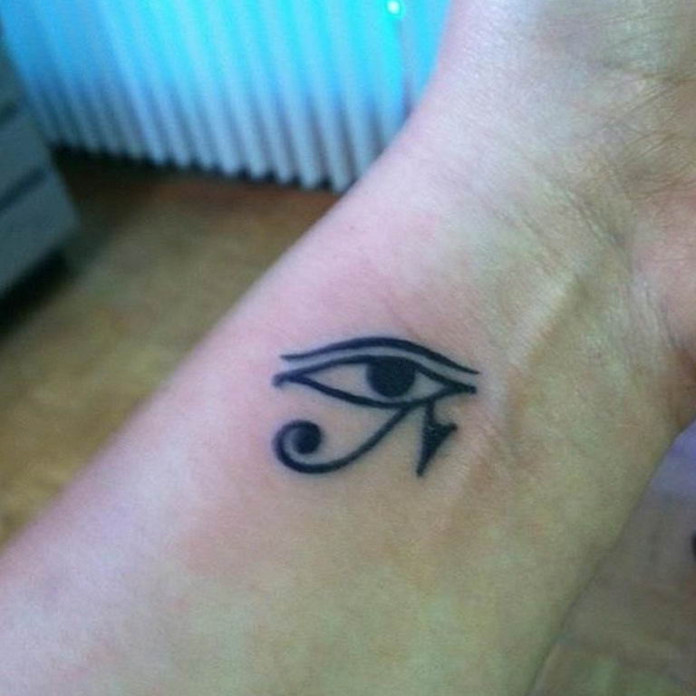 photo of eye tattoo Horus 22.01.2019 №665 - drawing tattoo god Horus Eye - tattoovalue.net