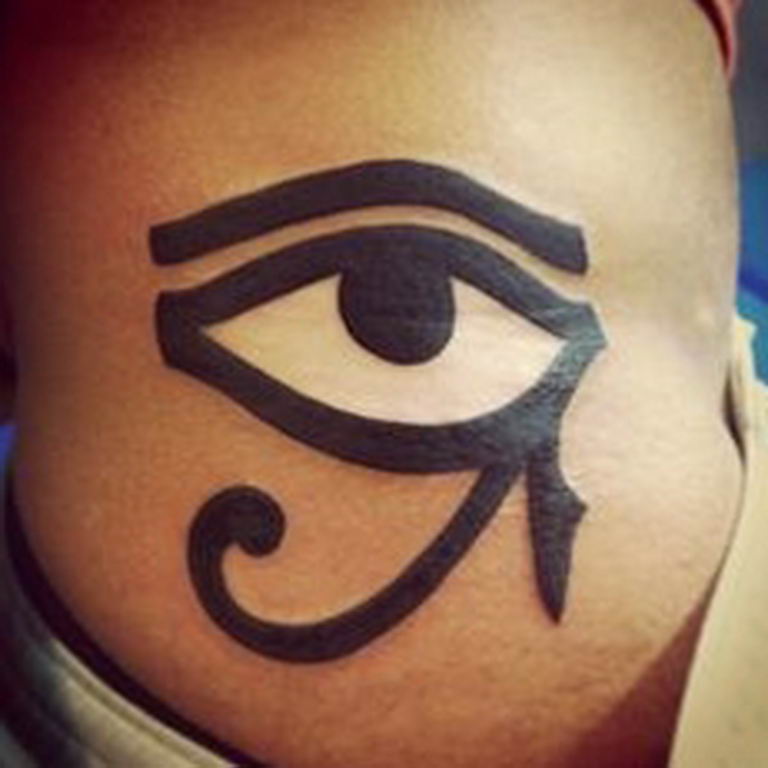 photo of eye tattoo Horus 22.01.2019 №677 - drawing tattoo god Horus Eye - tattoovalue.net
