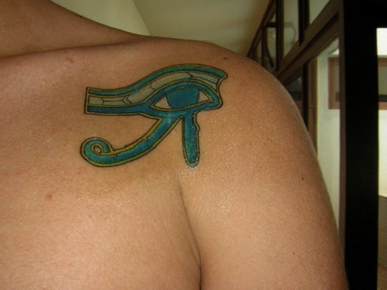 photo of eye tattoo Horus 22.01.2019 №685 - drawing tattoo god Horus Eye - tattoovalue.net